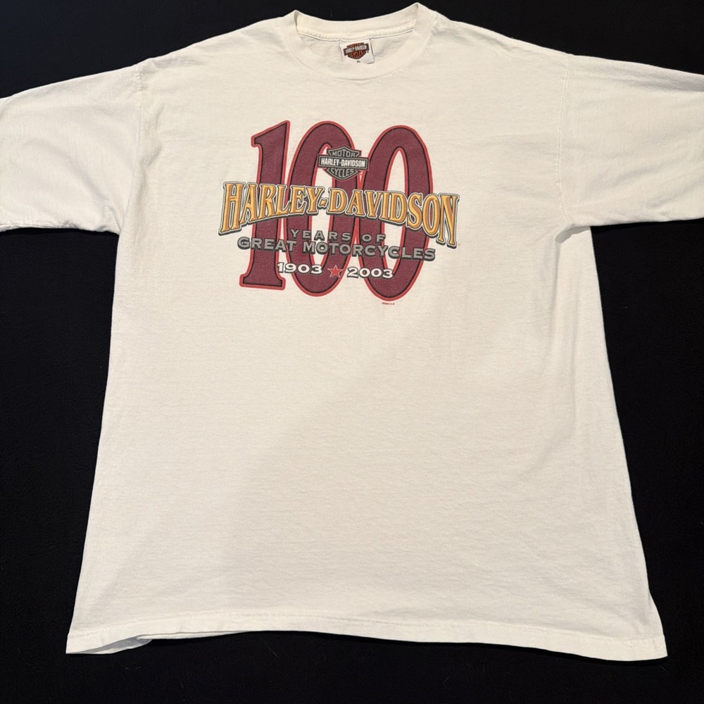 HARLEY DAVIDSON 100 Years of Great Motorcycles Milwaukee Mens Size XL